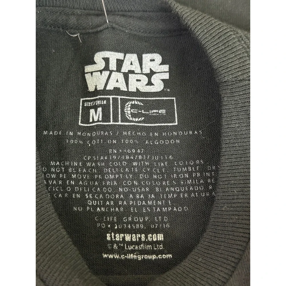 Star Wars Kids M Kylo Ren T-Shirt Black NEW The Force Awakens Graphic Tee